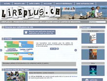 Tablet Screenshot of lireplus.ch